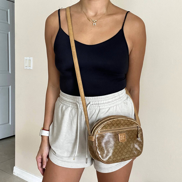 CELINE Paris Macadam Vinyl and Leather Crossbody Bag - Picture 14 of 14